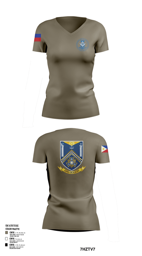 Womens Short Sleeve Vneck Shirt, 718 CES, Air Force, Teamtime, Team time, sublimation, custom sports apparel, team uniforms, spirit wear, spiritwear, sports uniforms, custom shirts, team store, custom team store, fundraiser sports, apparel fundraiser
