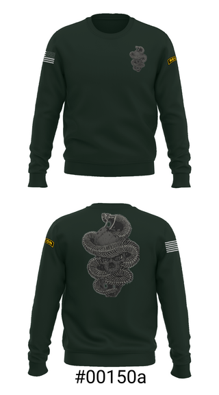 Crew Neck Sweatshirt, HHC 1-8IN SCT, Army, Teamtime, Team time, sublimation, custom sports apparel, team uniforms, spirit wear, spiritwear, sports uniforms, custom shirts, team store, custom team store, fundraiser sports, apparel fundraiser