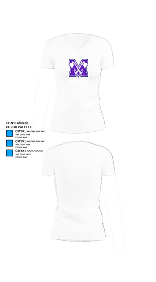 Womens Short Sleeve Vneck Shirt, Mount Gilead High School Wrestling, Wrestling, Teamtime, Team time, sublimation, custom sports apparel, team uniforms, spirit wear, spiritwear, sports uniforms, custom shirts, team store, custom team store, fundraiser sports, apparel fundraiser