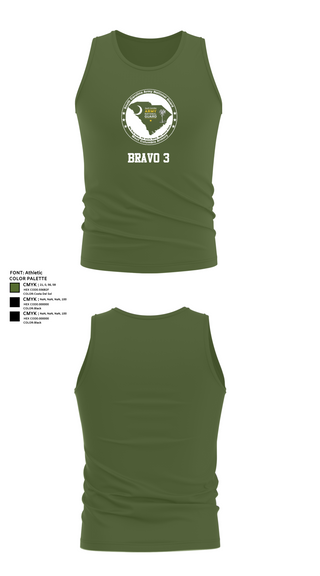 Tank Top, Bravo 3, National Guard, Teamtime, Team time, sublimation, custom sports apparel, team uniforms, spirit wear, spiritwear, sports uniforms, custom shirts, team store, custom team store, fundraiser sports, apparel fundraiser
