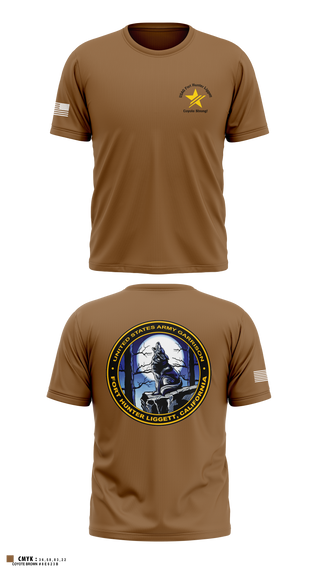 Old School Cotton Feel Shirt, USAG Fort Hunter Liggett, Army, Teamtime, Team time, sublimation, custom sports apparel, team uniforms, spirit wear, spiritwear, sports uniforms, custom shirts, team store, custom team store, fundraiser sports, apparel fundraiser