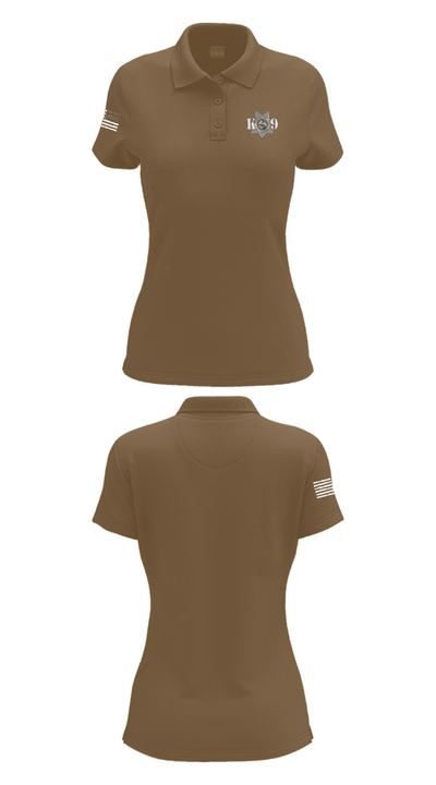 Fresno Police Department K9 Unit 39054818 Women's Short Sleeve Performance Polo  - 14