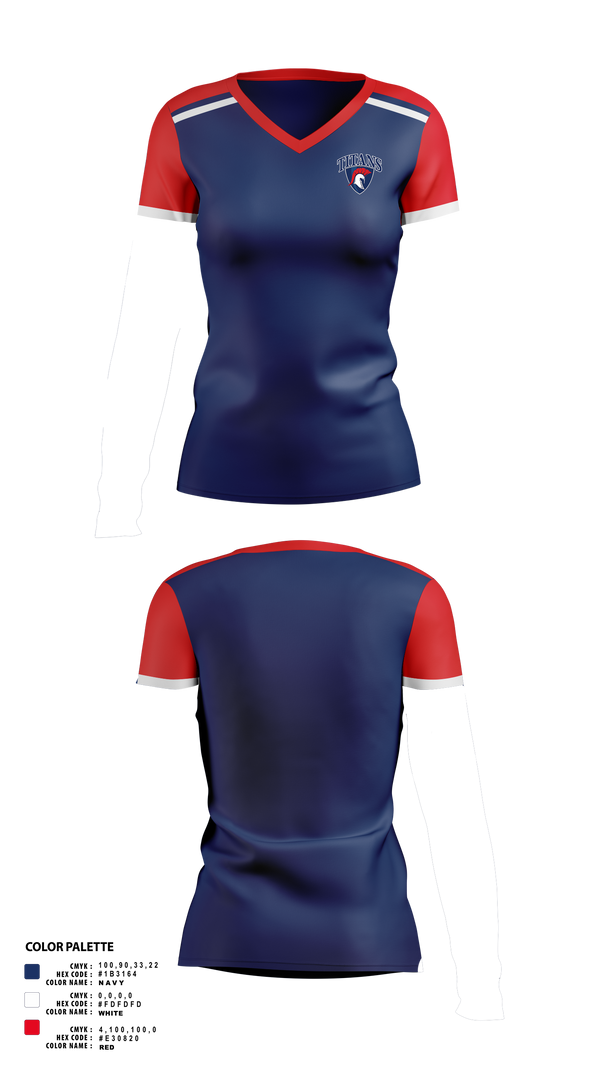 Womens Short Sleeve Vneck Shirt, Bettye Myers Middle School, Spirit Store, Teamtime, Team time, sublimation, custom sports apparel, team uniforms, spirit wear, spiritwear, sports uniforms, custom shirts, team store, custom team store, fundraiser sports, apparel fundraiser