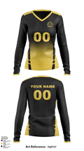Galena High School Volleyball 10912508 Women's Long Sleeve V-neck Shirt - 1