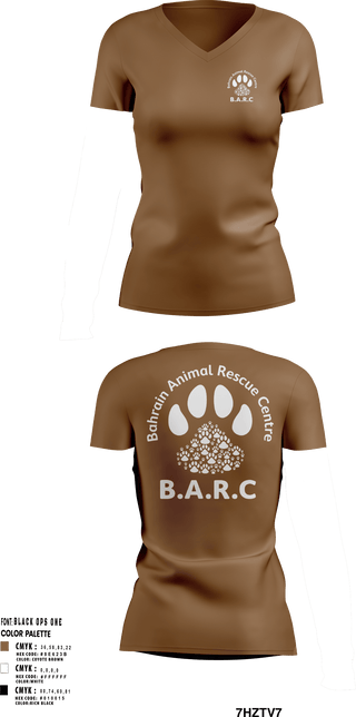 Women's Short Sleeve Vneck Shirt, Bahrain Animal Rescue Center, , Teamtime, Team time, sublimation, custom sports apparel, team uniforms, spirit wear, spiritwear, sports uniforms, custom shirts, team store, custom team store, fundraiser sports, apparel fundraiser