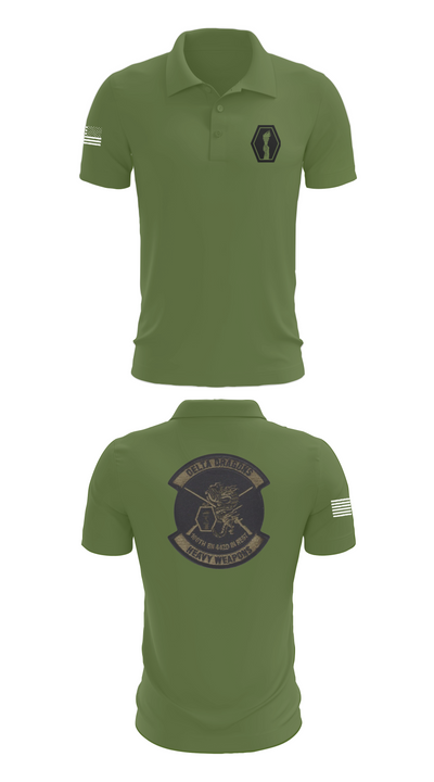 100th Battalion 442nd Infantry Delta dragons 60081058 Short Sleeve Performance Polo - 47