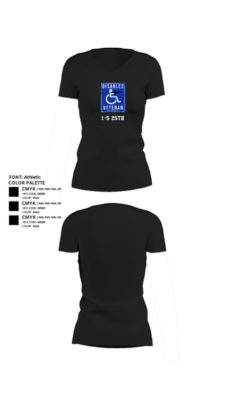 Womens Short Sleeve Vneck Shirt, 1-5 25th, Army, Teamtime, Team time, sublimation, custom sports apparel, team uniforms, spirit wear, spiritwear, sports uniforms, custom shirts, team store, custom team store, fundraiser sports, apparel fundraiser