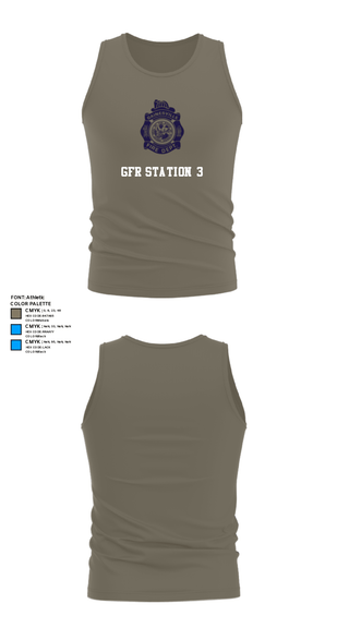 Tank Top, GFR Station 3, Fire Department, Teamtime, Team time, sublimation, custom sports apparel, team uniforms, spirit wear, spiritwear, sports uniforms, custom shirts, team store, custom team store, fundraiser sports, apparel fundraiser