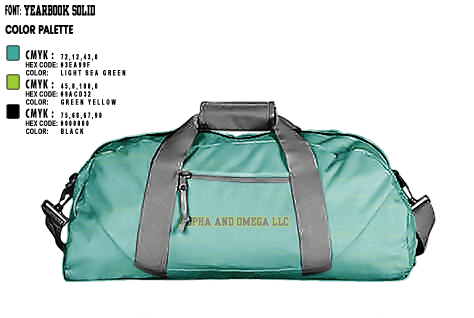 Duffle Bag, Alpha and Omega LLC, , Teamtime, Team time, sublimation, custom sports apparel, team uniforms, spirit wear, spiritwear, sports uniforms, custom shirts, team store, custom team store, fundraiser sports, apparel fundraiser