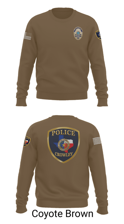 Crowley Police Department 8097883 Crew Neck Sweatshirt - 5