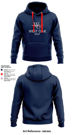 Hoodie, West Oak High School Golf, Golf, Teamtime, Team time, sublimation, custom sports apparel, team uniforms, spirit wear, spiritwear, sports uniforms, custom shirts, team store, custom team store, fundraiser sports, apparel fundraiser
