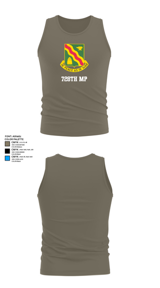 Tank Top, 728th MP, Army, Teamtime, Team time, sublimation, custom sports apparel, team uniforms, spirit wear, spiritwear, sports uniforms, custom shirts, team store, custom team store, fundraiser sports, apparel fundraiser