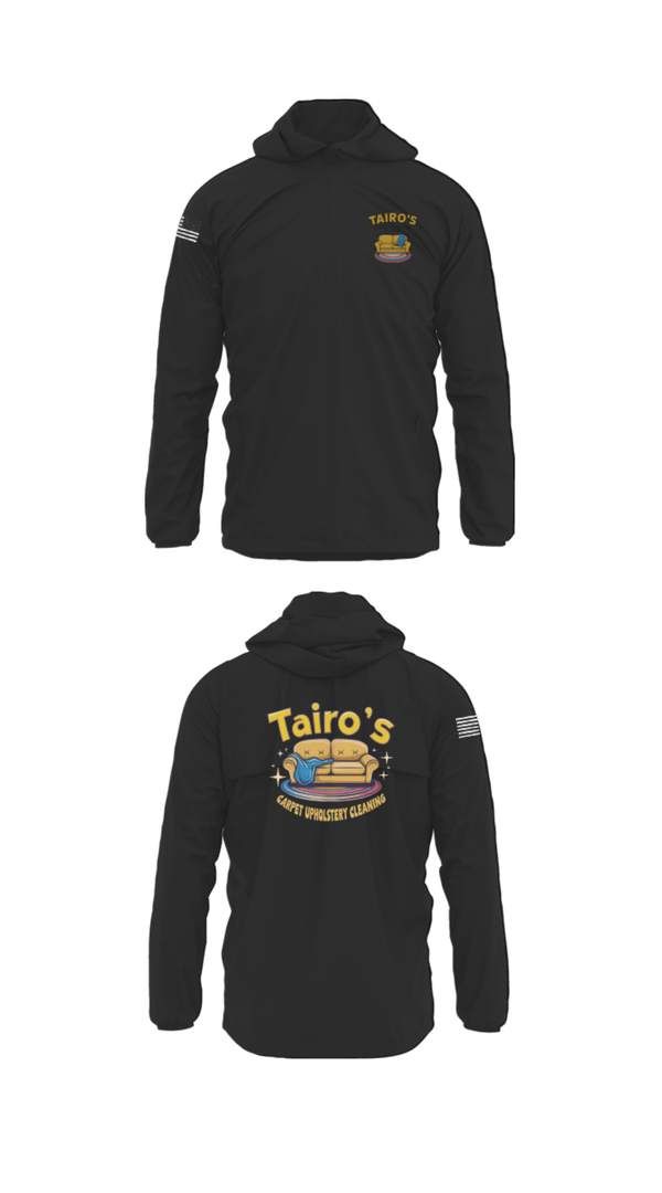Windbreaker, Tairo’s Carpet & Upholstery Cleaning, , Teamtime, Team time, sublimation, custom sports apparel, team uniforms, spirit wear, spiritwear, sports uniforms, custom shirts, team store, custom team store, fundraiser sports, apparel fundraiser
