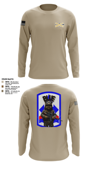 Long Sleeve Performance Shirt, Bad boyzBlue Ewok, Army, Teamtime, Team time, sublimation, custom sports apparel, team uniforms, spirit wear, spiritwear, sports uniforms, custom shirts, team store, custom team store, fundraiser sports, apparel fundraiser