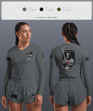 Womens Long Sleeve Vneck Shirt 1, Gruppe Delta, Police, Teamtime, Team time, sublimation, custom sports apparel, team uniforms, spirit wear, spiritwear, sports uniforms, custom shirts, team store, custom team store, fundraiser sports, apparel fundraiser