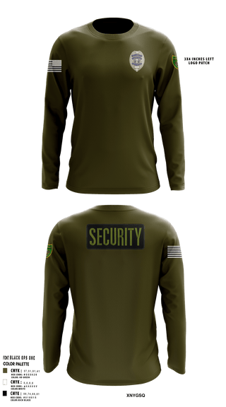Long Sleeve Performance Shirt, Southern Security & Patrol Services, Police, Teamtime, Team time, sublimation, custom sports apparel, team uniforms, spirit wear, spiritwear, sports uniforms, custom shirts, team store, custom team store, fundraiser sports, apparel fundraiser