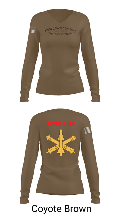 Task Force Defender 2317452 Women's Long Sleeve V-neck Shirt - 17