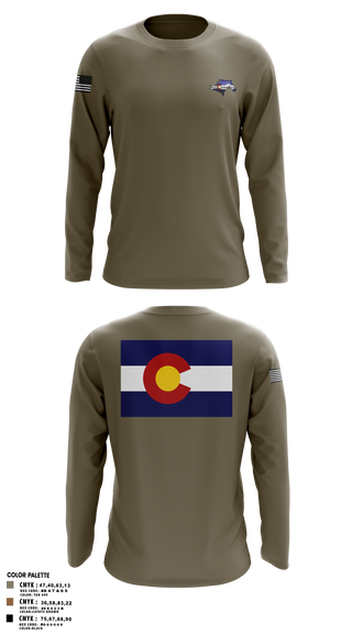 Long Sleeve Performance Shirt, USS Colorado, Navy, Teamtime, Team time, sublimation, custom sports apparel, team uniforms, spirit wear, spiritwear, sports uniforms, custom shirts, team store, custom team store, fundraiser sports, apparel fundraiser