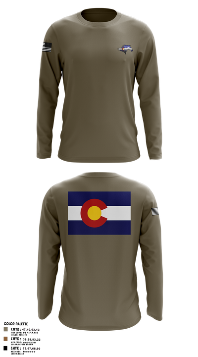 USS Colorado 62419768 Long Sleeve Performance Shirt 1