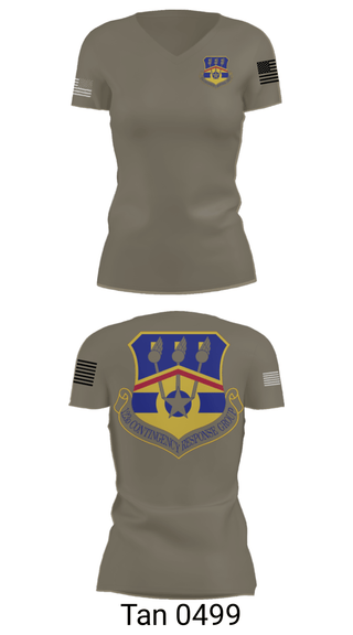 Women's Short Sleeve Vneck Shirt, 123d Contingency Response Group, Air Force, Teamtime, Team time, sublimation, custom sports apparel, team uniforms, spirit wear, spiritwear, sports uniforms, custom shirts, team store, custom team store, fundraiser sports, apparel fundraiser