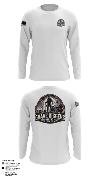 Long Sleeve Performance Shirt, Gravediggers, , Teamtime, Team time, sublimation, custom sports apparel, team uniforms, spirit wear, spiritwear, sports uniforms, custom shirts, team store, custom team store, fundraiser sports, apparel fundraiser