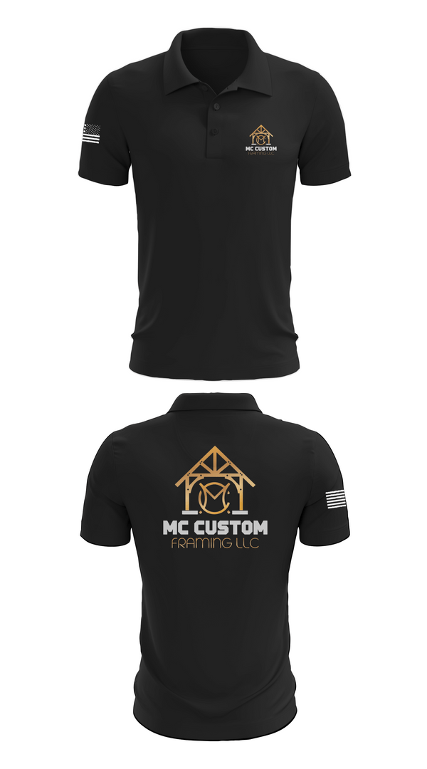 Short Sleeve Performance Polo, MC CUSTOM FRAMING LLC, , Teamtime, Team time, sublimation, custom sports apparel, team uniforms, spirit wear, spiritwear, sports uniforms, custom shirts, team store, custom team store, fundraiser sports, apparel fundraiser