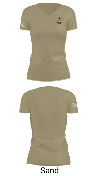 Task Force Arrow 82019161 Women's Short Sleeve V-neck Shirt - 84