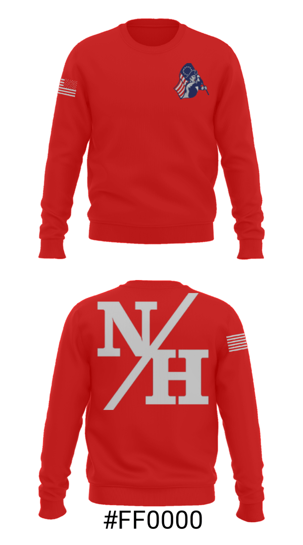 Crew Neck Sweatshirt, Nathan Hale High School Baseball, Baseball, Teamtime, Team time, sublimation, custom sports apparel, team uniforms, spirit wear, spiritwear, sports uniforms, custom shirts, team store, custom team store, fundraiser sports, apparel fundraiser