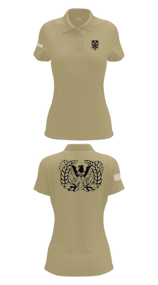 Womens Short Sleeve Performance Polo, 2/43 ADA, Army, Teamtime, Team time, sublimation, custom sports apparel, team uniforms, spirit wear, spiritwear, sports uniforms, custom shirts, team store, custom team store, fundraiser sports, apparel fundraiser