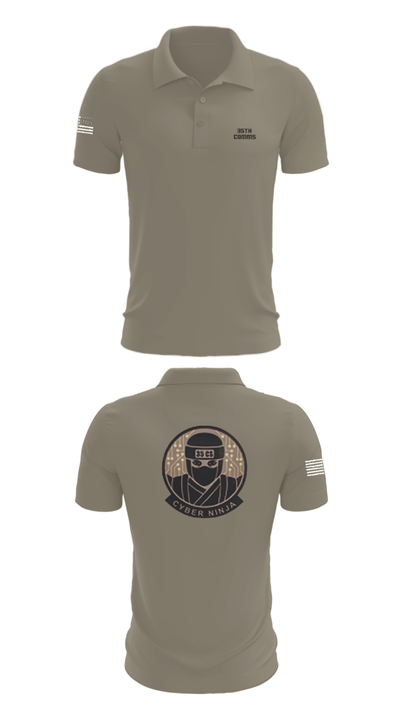 35th COMMS 55833668 Short Sleeve Performance Polo - 67