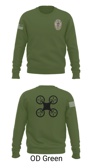 Crew Neck Sweatshirt, UAS Pilot, Police, Teamtime, Team time, sublimation, custom sports apparel, team uniforms, spirit wear, spiritwear, sports uniforms, custom shirts, team store, custom team store, fundraiser sports, apparel fundraiser
