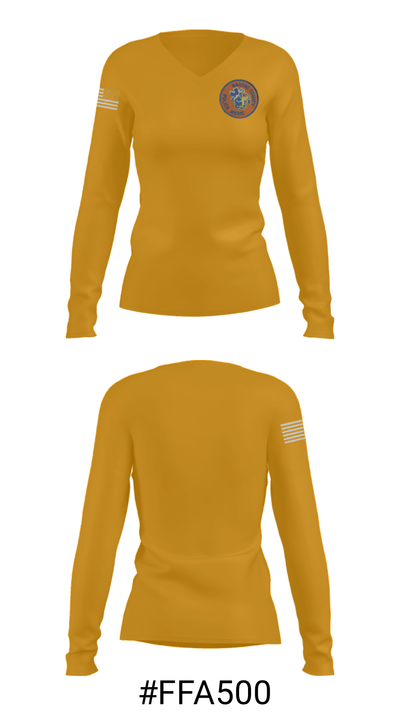 Nassau County Emergency Ambulance Bureau 21662112 Women's Long Sleeve V-neck Shirt - 20