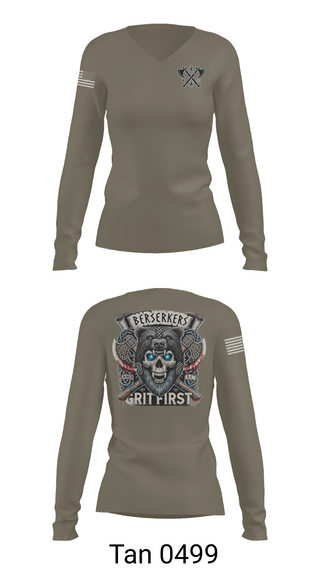 Womens Long Sleeve Vneck Shirt, Baker 3-509th 3rd Plt 1st squad, Army, Teamtime, Team time, sublimation, custom sports apparel, team uniforms, spirit wear, spiritwear, sports uniforms, custom shirts, team store, custom team store, fundraiser sports, apparel fundraiser