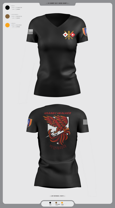 USANEC-WALKER 77645089 Women's Short Sleeve V-neck Shirt - 1