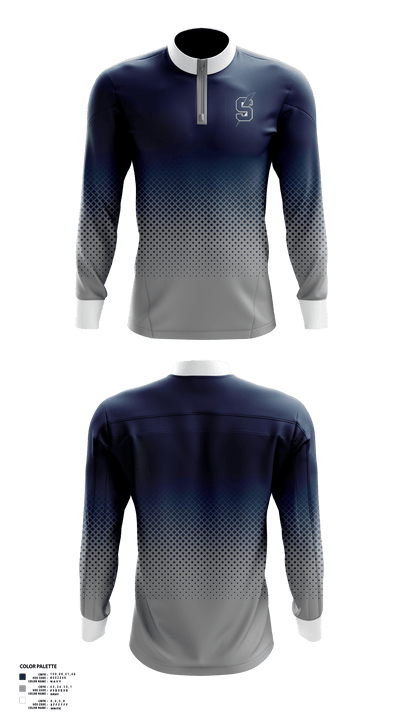 Sandusky High School Basketball 34248796 Quarter Zip Jacket - 1