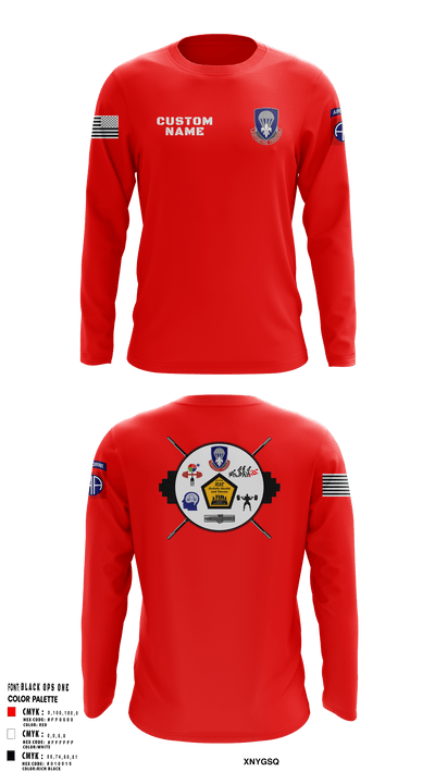 82nd ADSB H2F 64570500 Long Sleeve Performance Shirt - 32