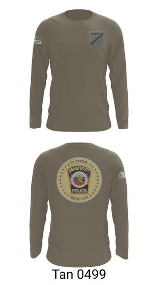 Long Sleeve Performance Shirt, Swampscott Police, Police, Teamtime, Team time, sublimation, custom sports apparel, team uniforms, spirit wear, spiritwear, sports uniforms, custom shirts, team store, custom team store, fundraiser sports, apparel fundraiser