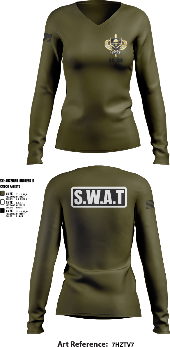 Womens Long Sleeve Vneck Shirt, Delta 4, Police, Teamtime, Team time, sublimation, custom sports apparel, team uniforms, spirit wear, spiritwear, sports uniforms, custom shirts, team store, custom team store, fundraiser sports, apparel fundraiser