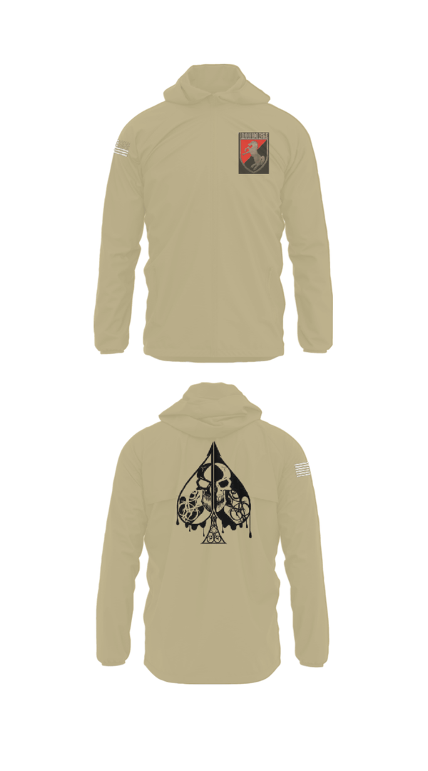 Windbreaker, Dealer Company, 1/11 ACR, Army, Teamtime, Team time, sublimation, custom sports apparel, team uniforms, spirit wear, spiritwear, sports uniforms, custom shirts, team store, custom team store, fundraiser sports, apparel fundraiser