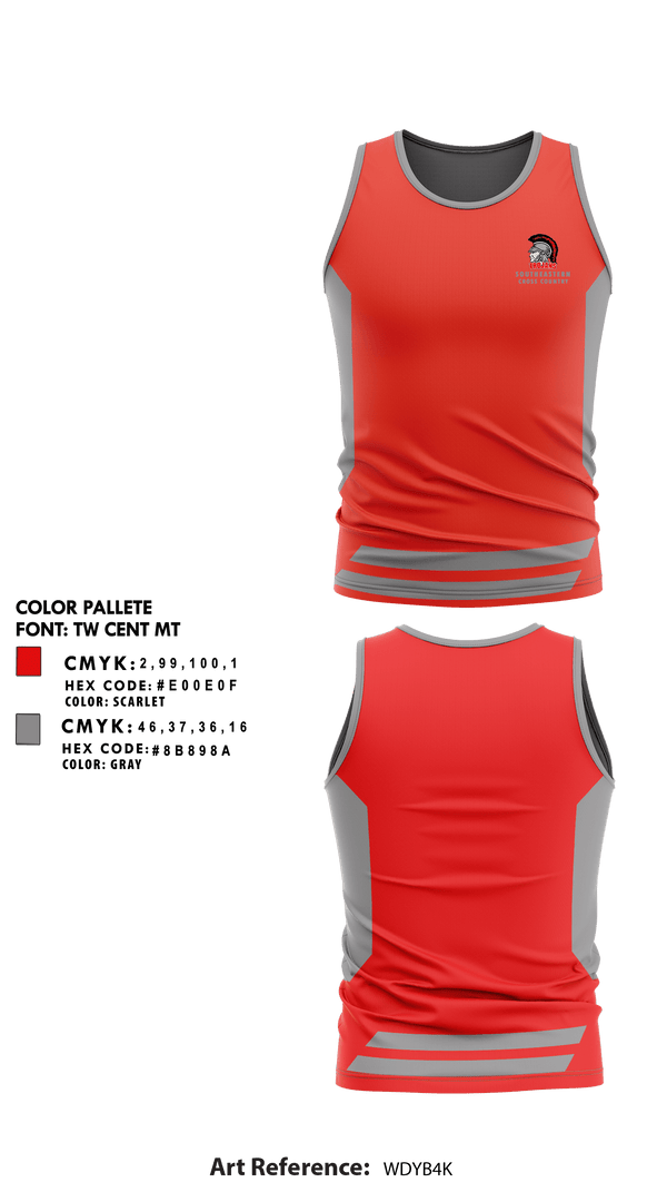 Tank Top, Southeastern Senior High School Cross Country, Cross Country, Teamtime, Team time, sublimation, custom sports apparel, team uniforms, spirit wear, spiritwear, sports uniforms, custom shirts, team store, custom team store, fundraiser sports, apparel fundraiser