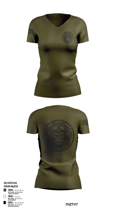 SMTC 35310311 Women's Short Sleeve V-neck Shirt - 173