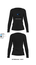 Hanover High School Golf 70503150 Women's Long Sleeve V-neck Shirt - 34