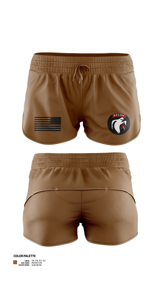Womens Shorts, Ghost Platoon, HHC, 2-8 CAV, 1ABCT, 1CD, , Teamtime, Team time, sublimation, custom sports apparel, team uniforms, spirit wear, spiritwear, sports uniforms, custom shirts, team store, custom team store, fundraiser sports, apparel fundraiser