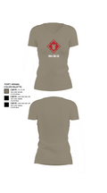 264 EN CO 72405798 Women's Short Sleeve V-neck Shirt - 64