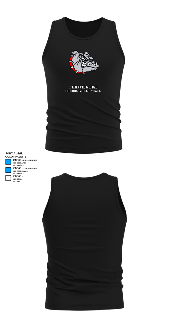 Tank Top, Plainview High School Volleyball, Women's Volleyball, Teamtime, Team time, sublimation, custom sports apparel, team uniforms, spirit wear, spiritwear, sports uniforms, custom shirts, team store, custom team store, fundraiser sports, apparel fundraiser