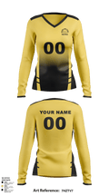 Galena High School Volleyball 10912508 Women's Long Sleeve V-neck Shirt - 2