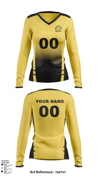 Womens Long Sleeve Vneck Shirt, Galena High School Volleyball, Women's Volleyball, Teamtime, Team time, sublimation, custom sports apparel, team uniforms, spirit wear, spiritwear, sports uniforms, custom shirts, team store, custom team store, fundraiser sports, apparel fundraiser