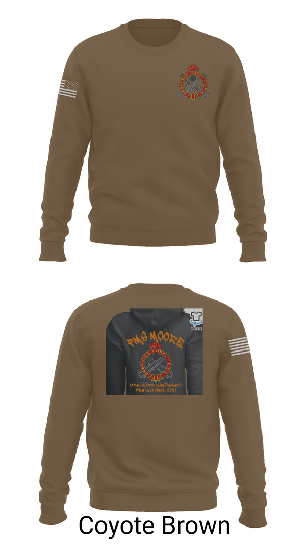 Crew Neck Sweatshirt, FMS Moore, Army, Teamtime, Team time, sublimation, custom sports apparel, team uniforms, spirit wear, spiritwear, sports uniforms, custom shirts, team store, custom team store, fundraiser sports, apparel fundraiser