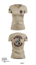 Green Beret 87463289 Women's Short Sleeve V-neck Shirt - 122