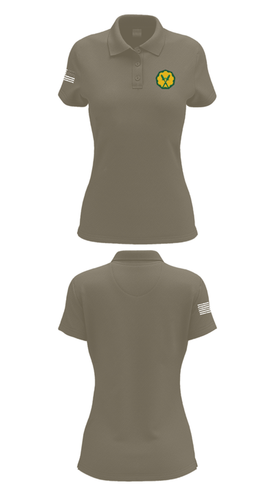 160th mp bn 37897815 Women's Short Sleeve Performance Polo  - 75